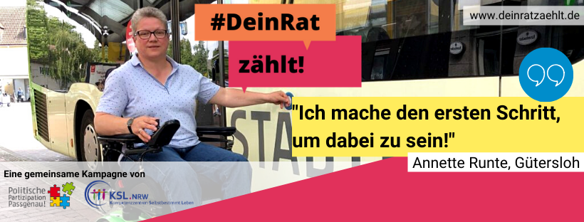 Annette Runte #DeinRatZaehlt